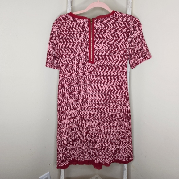 Anthropologie Maeve Small Dora wavy textured exposed zipper fit and flare dress - Picture 6 of 6